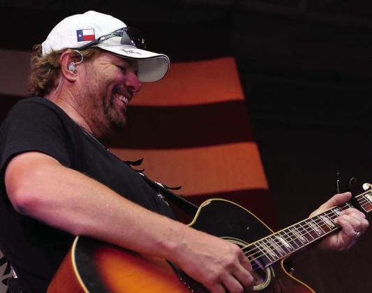 Toby Keith loved playing for the troops to honor his father who was in the military. Courtesy photo