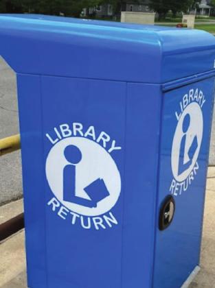 The Madill Library used their funds from the ARPA to purchase a contactless water fountain (left), a new book return (right), and more E-books. Courtesy photos