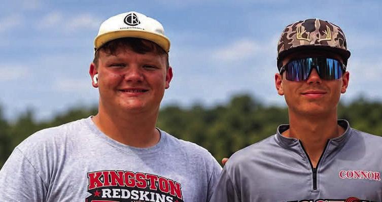 Pictured left: The KHS Senior Shooting Team qualified for State OYE in Trap &amp;amp; Sporting Clays. Pictured center: The KHS Junior Shooting Team is also heading to State OYE in Trap &amp;amp; Sporting Clays. Pictured right: Connor Waller and Camden Sliger both qualified for State OYE Sporting Clays, 10th Grade Division. Courtesy photos