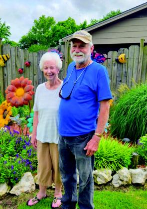 Charles and Glenda Bobbitt, pictured right, have a Flower Hotel, pictured left, to house the plants during cold snaps. Courtesy photos