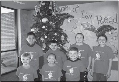 The Kingston Elementary November Students of the Month are Cage Brooks, Pre K; Kylie Pond, Kindergarten; Nate Eason, 1st grade; Kambri Cox (not pictured), 2nd grade; Jose Rodriguez Morales, 3rd grade; Chase Berry, 4th grade; Emma Wirick (October Student of the Month); and Kenzi Fuller, 5th grade. Courtesy photo