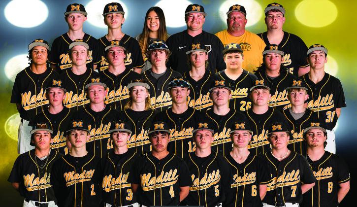 The Madill Wildcat boys’ baseball team played three games in the past week. They beat the Durant Lions 5 - 2 on Thursday, April 6 and they beat Dickson Comets 22 - 0 on Monday, April10. However, they lost to the Kingston Redskins 14 - 3 on Friday, April 7. Scissortail Photo Co.