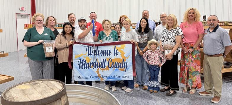 The Marshall County Chamber of Commerce held a Ribbon Cutting Ceremony to welcome Savage Fresh Market to the Chamber of Commerce roster. Courtesy photo