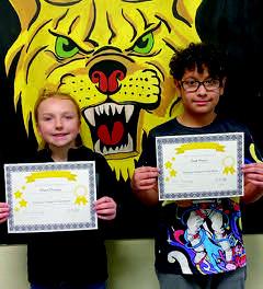 Alyna Stuckey and Zaid Rivera, 4th grade. Courtesy photo