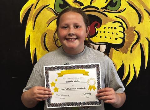 Isabella Minton, 4th grade