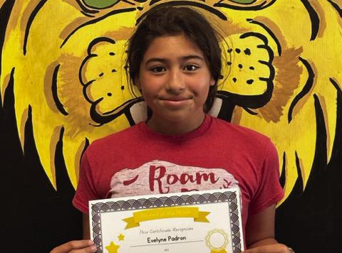 Evelyne Padron, 5th grade