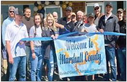 Courtesy photos The Marshall County Chamber of Commerce held a ribbon cutting ceremony on March 23 to welcome Big WaterMarinetothechamber.