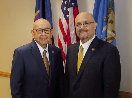 Chickasaw Nation Governor Bill Anoatubby and Lt. Governor Chris Anoatubby. Courtesy photo