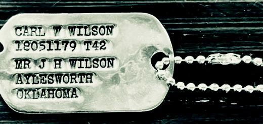 Courtesy photo Carl Wilson's dog tags were returned to his son after 80 years.