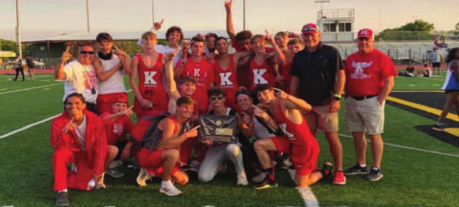 The Kingston High School boys track team ran away with the 2022 Regional Championship on April 30, 2022. Courtesy photo