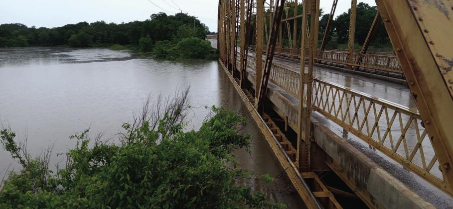 The recent rains have the rivers and waterways extremely high. Photo courtesy of Clint Nunley