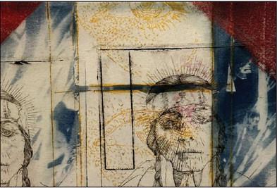 A close-up of a section of “The One That Sits Above” by Jimmy Dean Horn. Courtesy photo