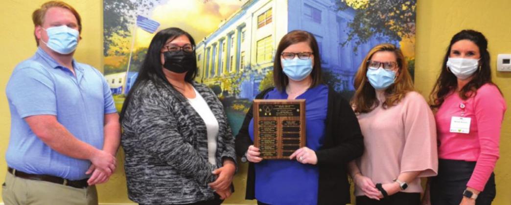 BancFirst won the Blood Bank contest held annually by the Oklahoma Blood Institute. It is a competition between the Madill banks to see who can get the most people to come in and donate. Summer Bryant • The Madill Record