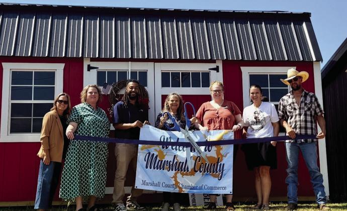 The Marshall County Chamber of Commerce held a ribbon cutting ceremony to welcome Red Door Mini Storage. Courtesy photo