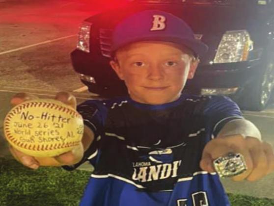 Cutter Scasta poses with his champtionship ring and game ball. Courtesy photo