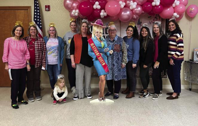 The Rotary Club of Madill, the Madill Daughters Club and the Madill City-County Library hosted an event to celebrate Dolly Parton's birthday on January 17. The event was to help local children sign up for the Dolly Parton Imagination Library. More than 270 children were enrolled into the program and will be receiving a free book every month. Courtesy photo