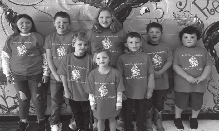 Kingston Elementary Students of the Month
