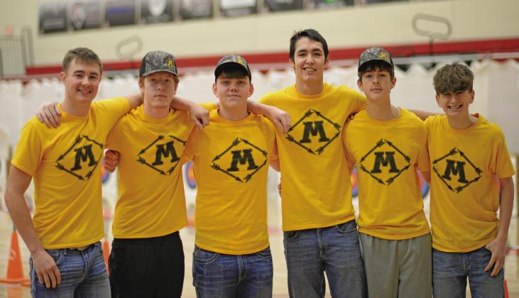 Eli Vinson, Jackson Roberts, Ryan Ruff, JD Runyan, Andrew Ray, and Tucker Neely. Brian Blansett