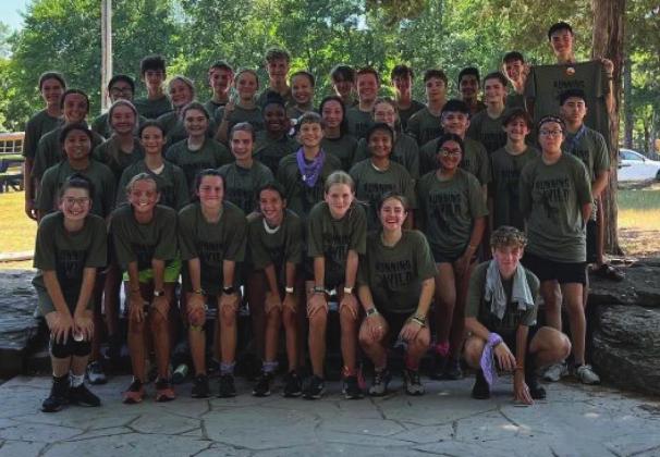 Student athletes attend the Madill Cross Country Camp on July 14. Courtesy photo