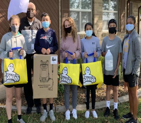 Michelin made a generous donation (photo above left and above) to Madill Public Schools. Madill Public Schools received grants from the Chickasaw Nation, Michelin, and other state and local agencies for items such as masks, sanitizer, thermal temperature scanners, and sprayers for sanitizing. Courtesy photo