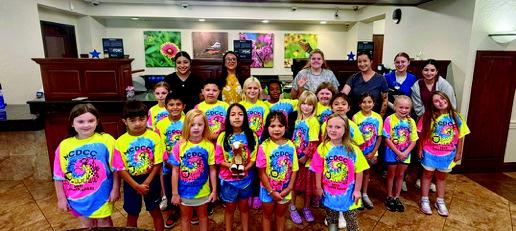 Madill Day Care students were able to tour the Hope for Marshall County Food Pantry and BancFirst. Courtesy photo