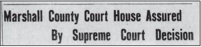 The headline of a local paper announces the Supreme Court Decision. Courtesy photo