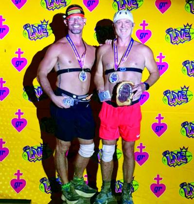 Mark Meeks and Chad Gambel competed in the 50-mile Love Never Ends Trail Run. Courtesy photo