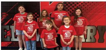 The Kingston Elementary February Students of the Month are Ace Harner, Pre K; Aly Wirick, Kindergarten; Henley Cain, 1st grade; Hadley Glenn, 2nd grade; Shaylinn Broadhead, 3rd grade; Janelyn Guerror, 4th grade; and Rylee Mitchell, 5th grade. Courtesy photo