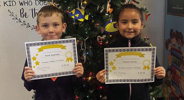 MES Students of the Month