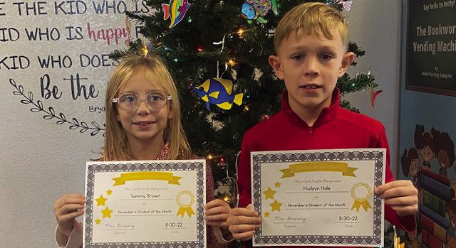MES Students of the Month
