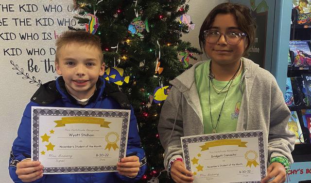 MES Students of the Month