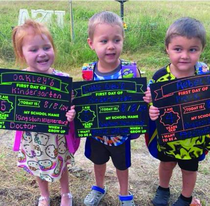 Oakley, Kindergarten; Glen, Kindergarten; Rebel, Pre-K