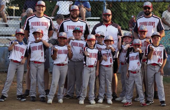 The Madill Small Ball 8U Young Guns are the 2023 baseball champions with a 14-0 record. Courtesy photo