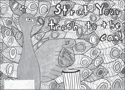 Courtesy photo Sophie Buchanan a second grader from Newalla, Okla. was one of the winners for the 2019 Ant E. Litterbug calendar.