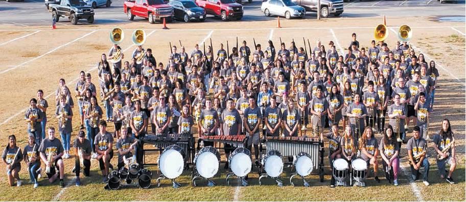 Matt Caban • The Madill Record The Madill Wildcat Marching Band has more than 150 members for the 2019/2020 school year.