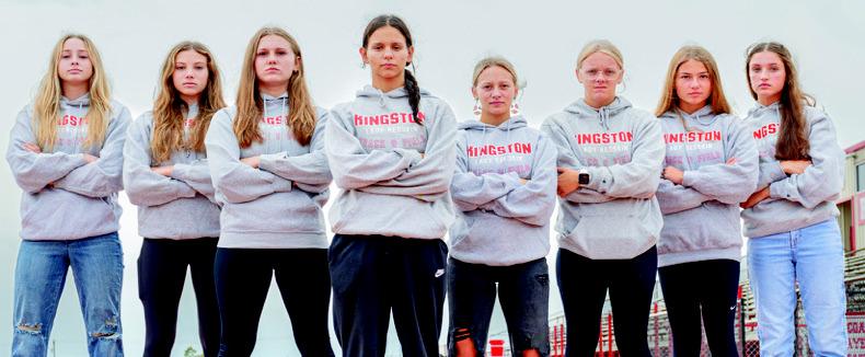 On Saturday, October 21, the Kingston girls xc placed fifth and qualified for State. The Lady Redskins will compete for a State title on Saturday, October 28, at Edmond Santa Fe. Courtesy photo