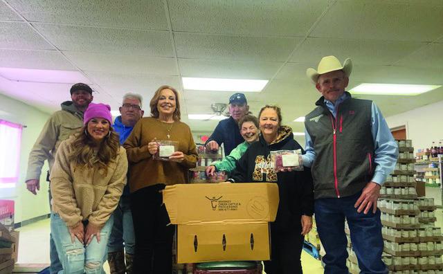 Troy and Merrily Shelby donated a cow, Covy Carr and Courtney Combs donated their time and expertise and Patti Sparlin donated the money to cover the cost of processing the cow into 444 pounds of packaged ground beef for the Bread of Life food bank. Courtesy photo