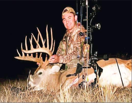 Courtesy Photo Guner Womack, 18, of Morrision, took this monster buck in Pawnee County with a bow earlier this year. Record trophy bucks could be in the cards for Oklahoma's 2019 deer gun hunting season, which opened on Nov. 23.