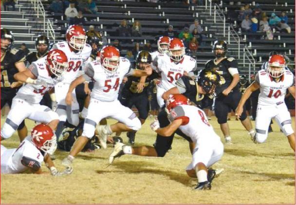 Lori Robinson • The Madill Record Scoring against the Redskin defense proved to be more than the Marietta offense could handle.