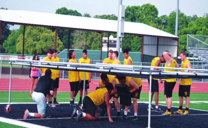 Madill Football practice and Summer Pride