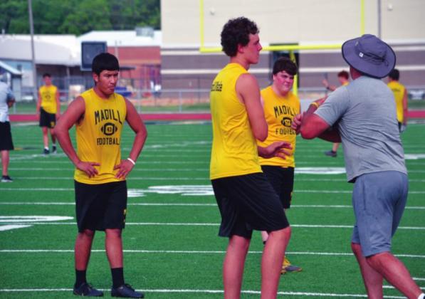 Madill Football practice and Summer Pride