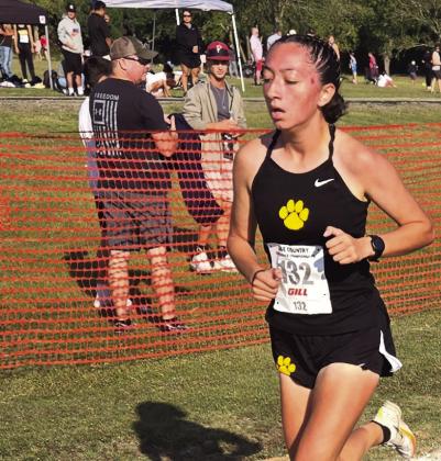 Yadira Barbosa was the runner up with a time of 12:28.24 in the 3200-meter course. Courtesy photo