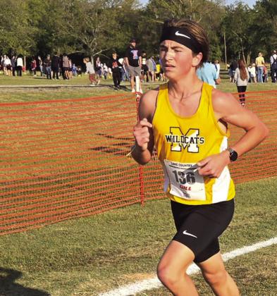 Triston Barnes came in 12th place with a time of 17:42.22. Courtesy photo