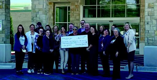 In honor of Doctor's Day, Alliance Health, Dan Coats, Dr. Lindsey French Hoffman, Dr. Henshaw and staff presented a $1500 donation check to Hope For Marshall County. Courtesy Photo