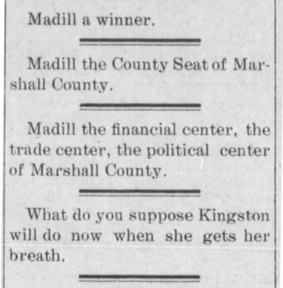 Marshall County History: The Rivalries part 2