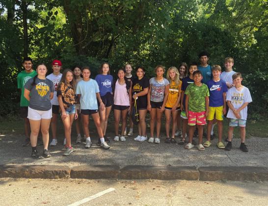 Madill Cross Country works and plays hard