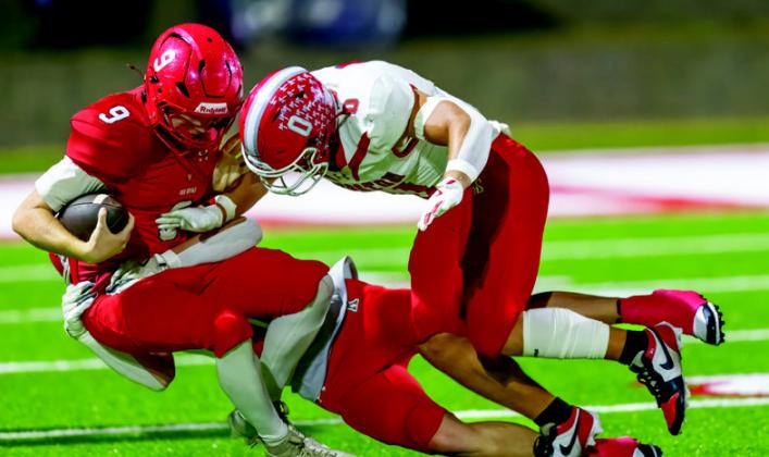 The Kingston Redskins beat Prague 42-0. Photos by Brian Blansett