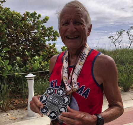 For the third time, Dan Little completed the 777 Great World Race. Courtesy photo