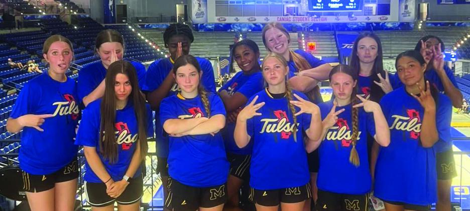 Courtesy photo The Madill Lady Wildcats Varsity and Junior Varsity squads attended the Sulphur Camp on June 9. Both groups combined went 15-1. On Friday, the varsity group traveled to Tulsa, playing in the TU Team Camp going 2-1. They traveled to Yukon on Saturday and played in the Skordle Shootout going 2-1.