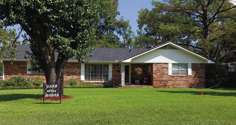 Chris andAngela Murray of West Taliferro Street were named September Yard of the Month. Courtesy photo